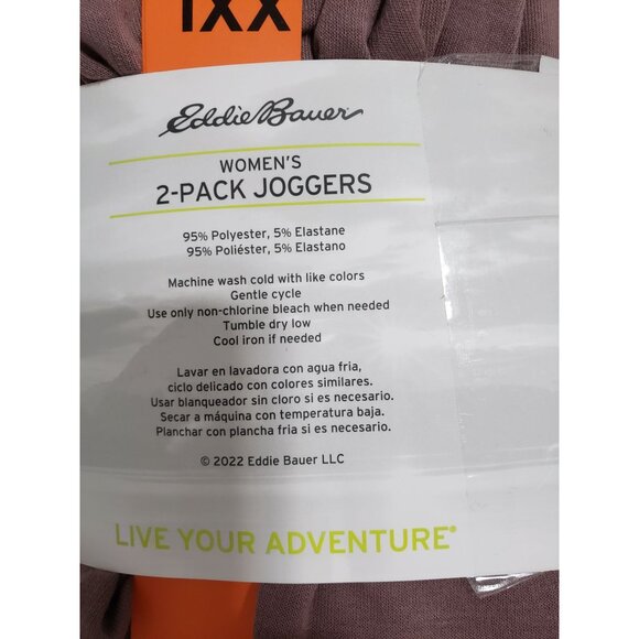 Eddie Bauer‎ Ladies Jogger 2-pack in Blue Night Shadow & Pink Mauve - Size XXL - Picture 7 of 8